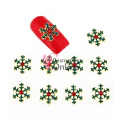 Decoratiuni 3D Metalice 103 Fulgi de Zapada cu cristal